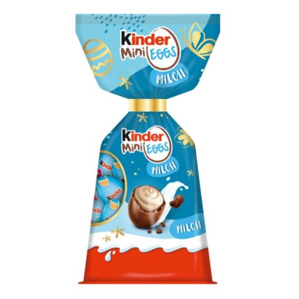 Mini Ovos Chocolate com recheio de Leite Kinder 85 gr